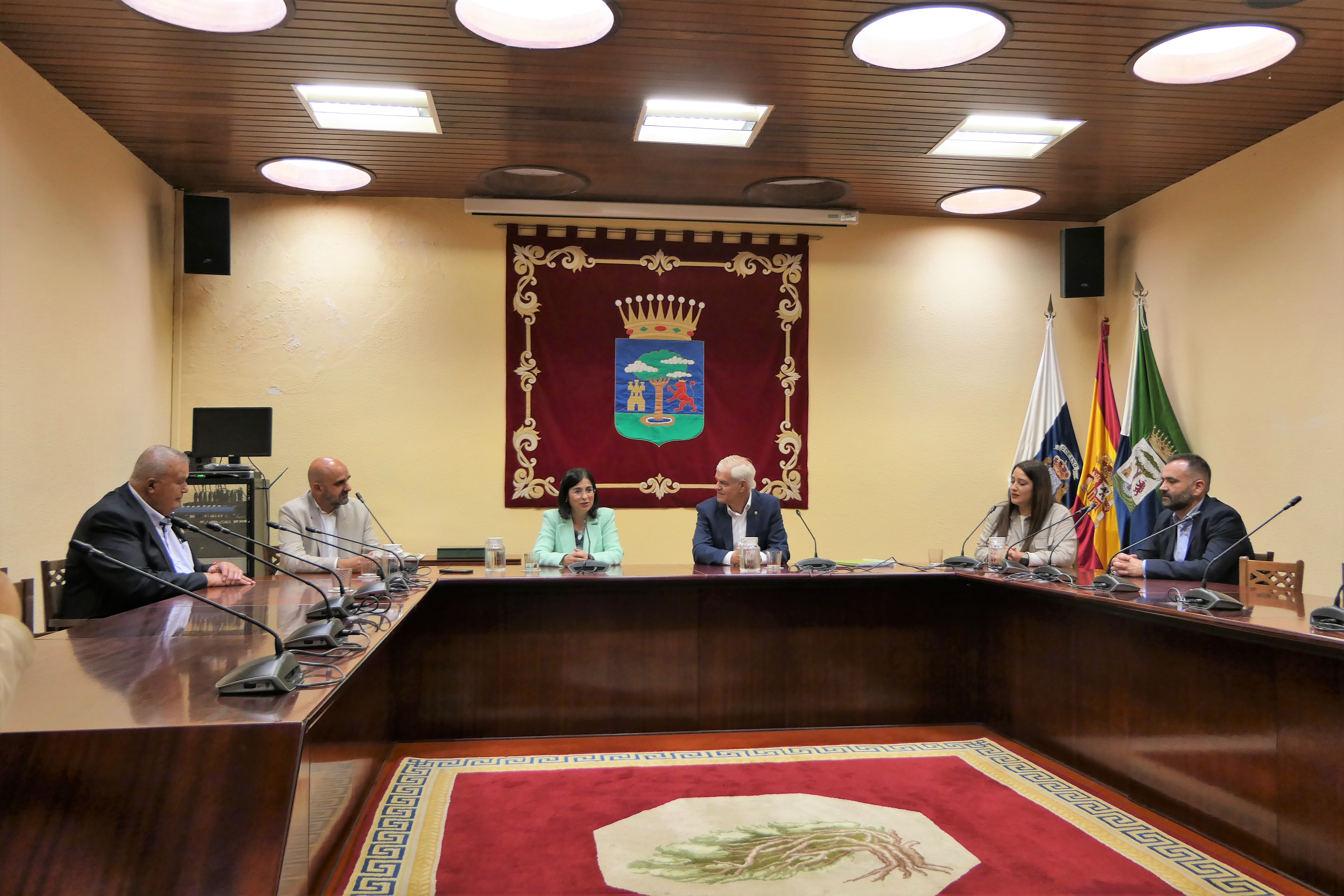 Reunión en el Cabildo Insular con Presidente y Alcaldes