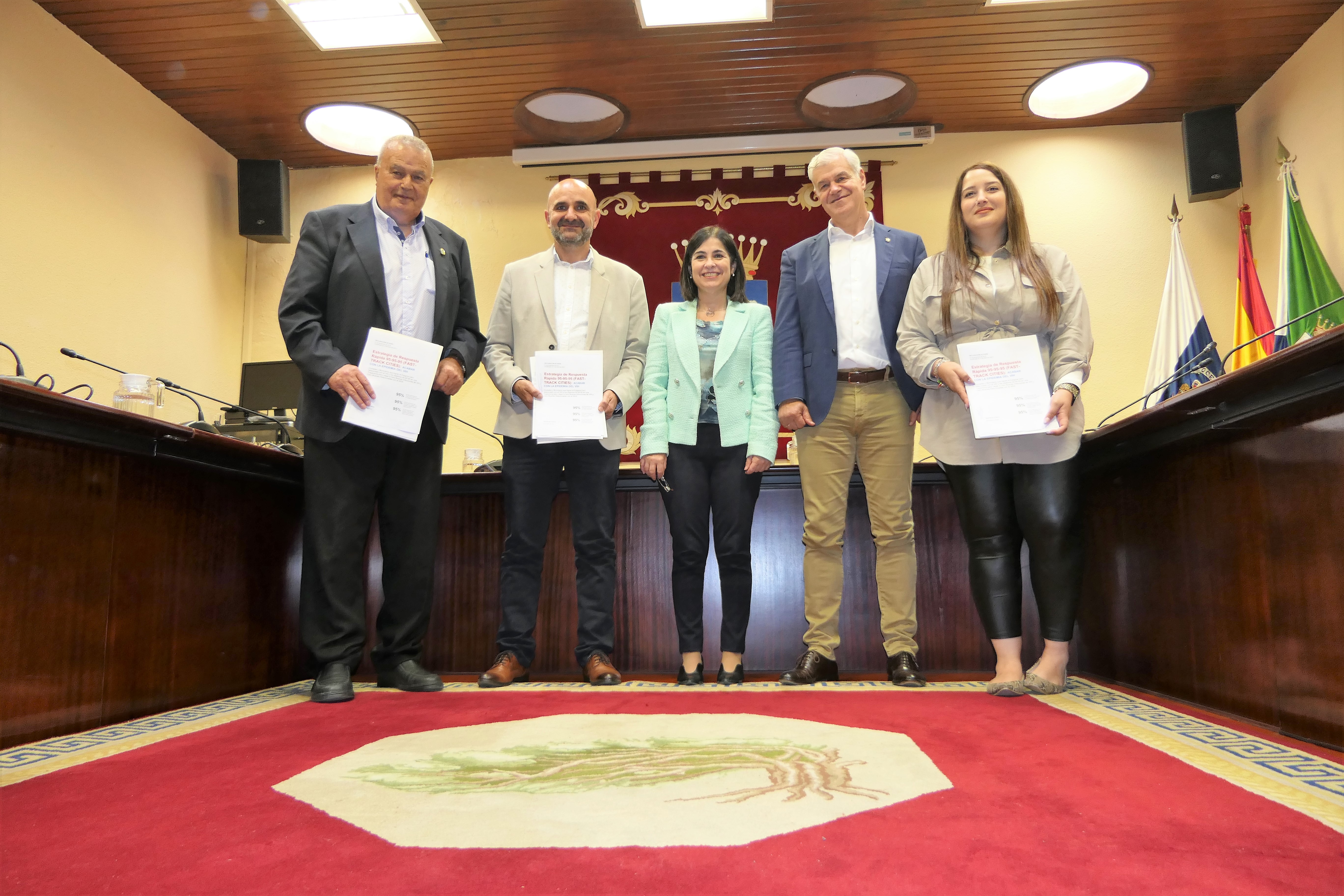 Reunión en el Cabildo Insular con Presidente y Alcaldes