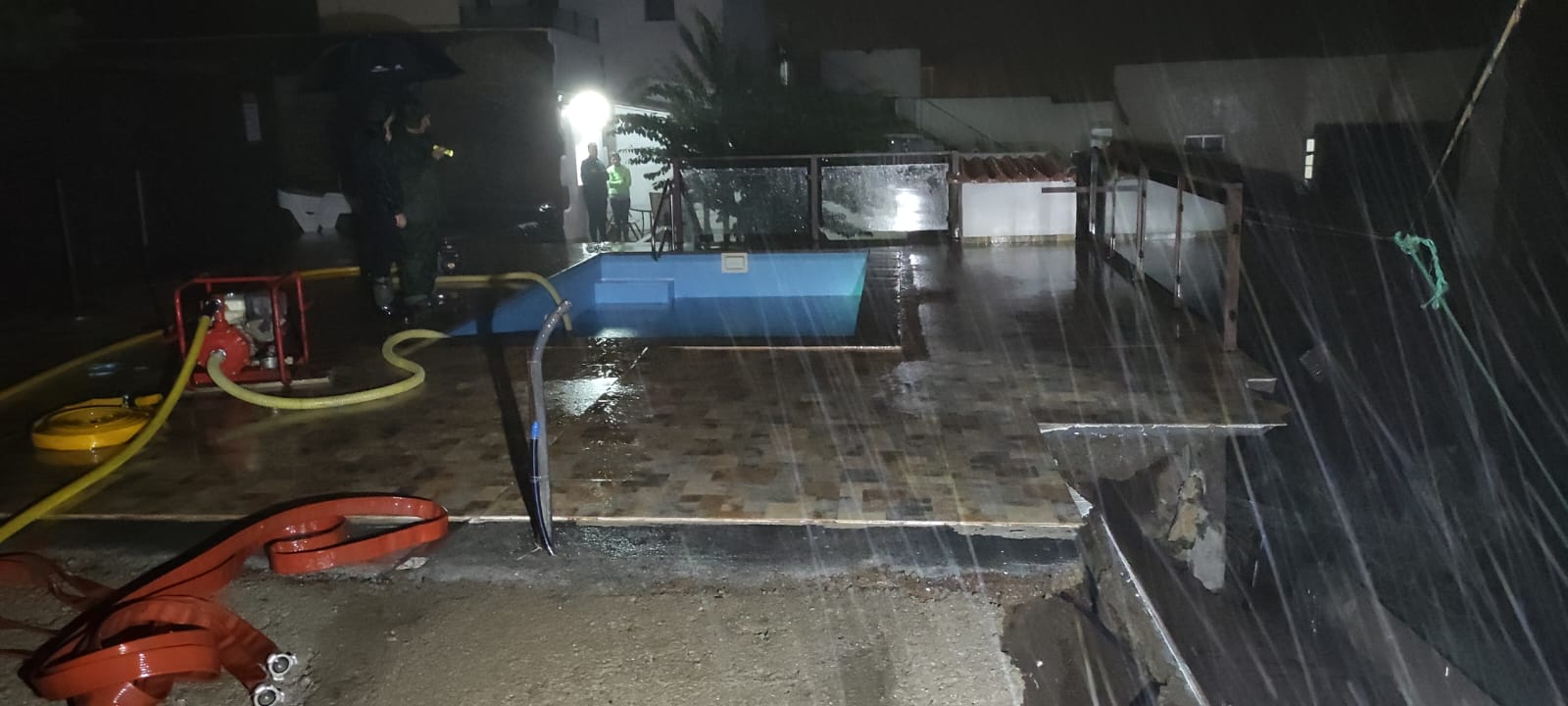 intervención en una piscina en El Pinar