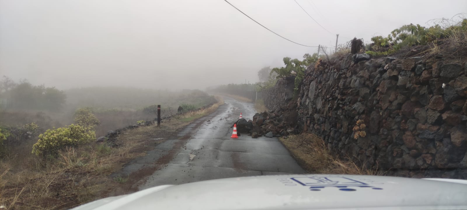 desprendimientos en carreteras