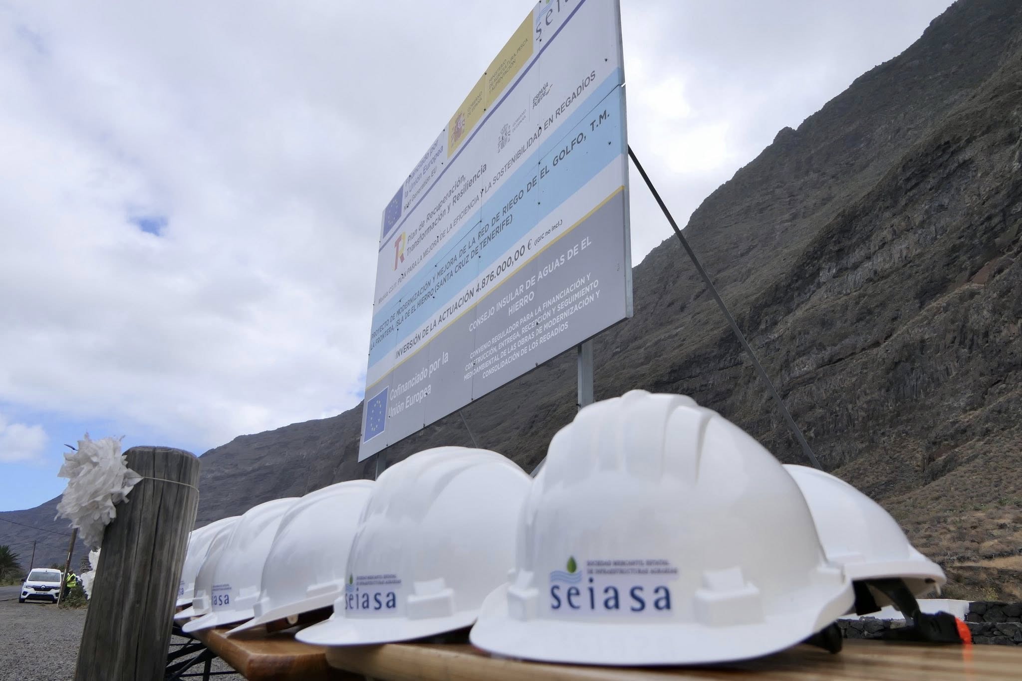 momento de la visita a las obras