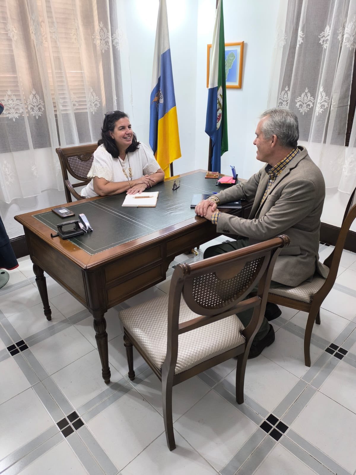 Momento de la visita