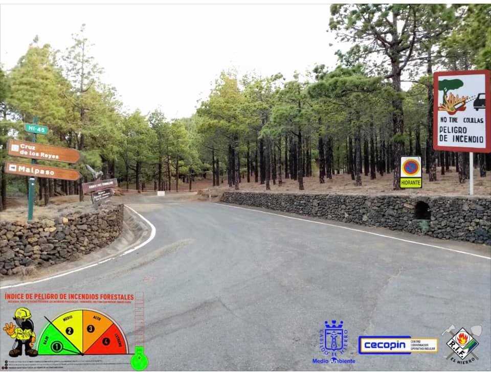 Cierre de vías forestales por altas temperaturas