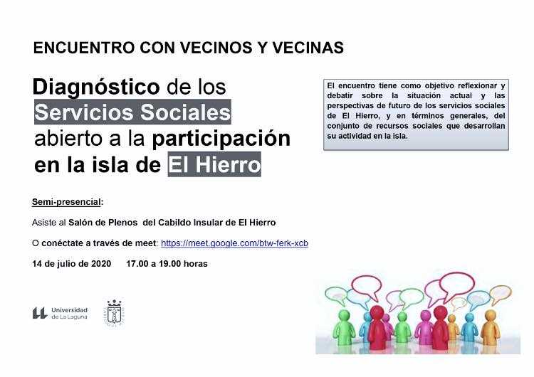 Cabildo y ULL proponen un encuentro participativo para diagnosticar los Servicios Sociales