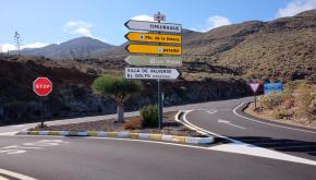 carretera general de acceso Valverde